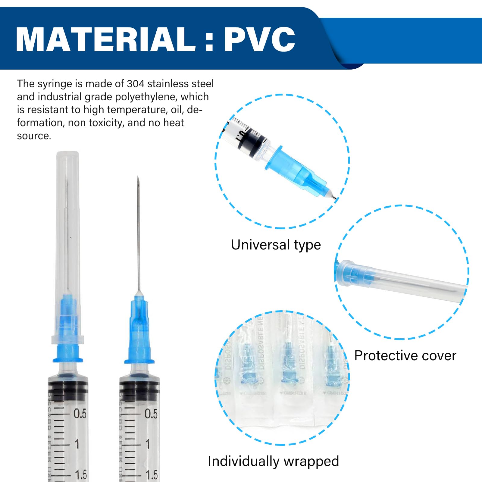 100 unidades 23 G 0,6 x 25 mm de acero inoxidable para rellenar, accesorios dosificadores de acero inoxidable para líquidos de relleno, tubos de recarga para industria, hobby y bricolaje