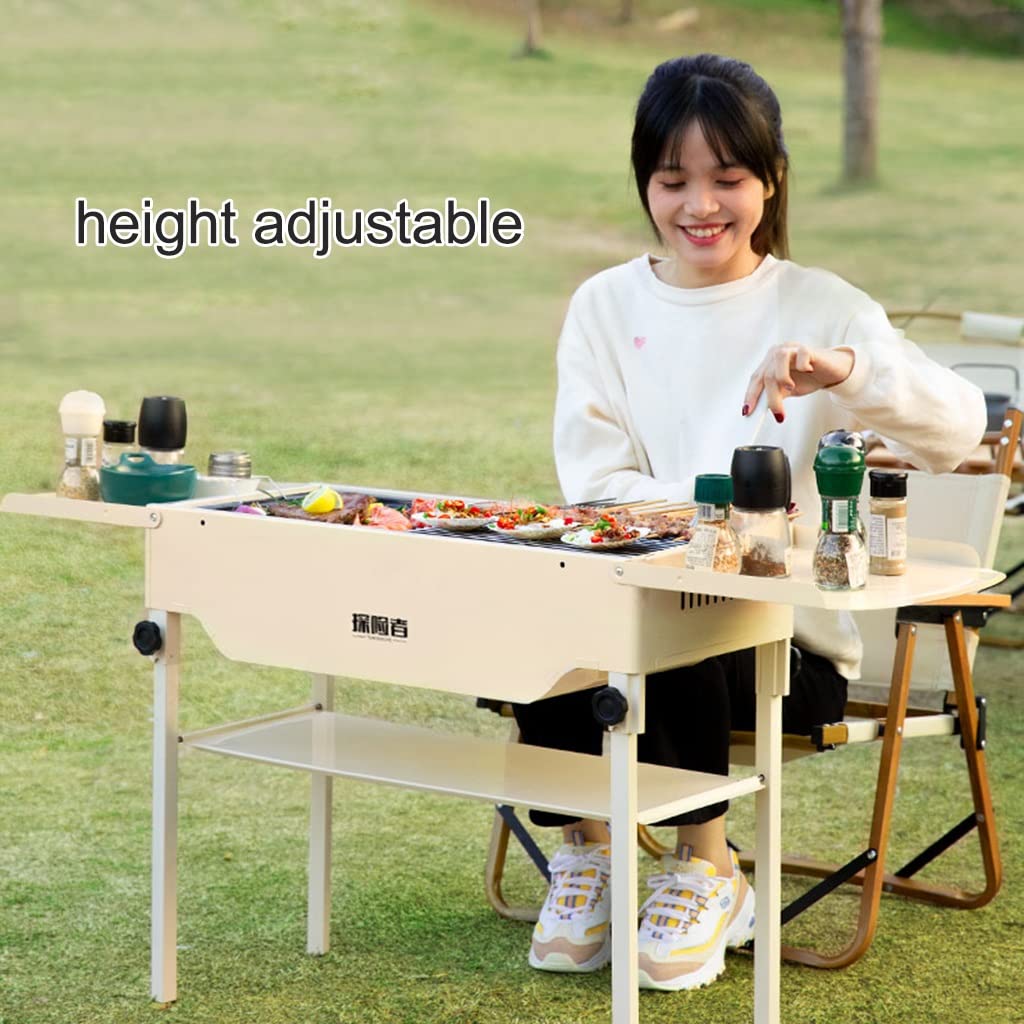 Barbecue Portatile a Carbone,Barbecue Grill,Bbq Griglia in Acciaio Inox per 4-6