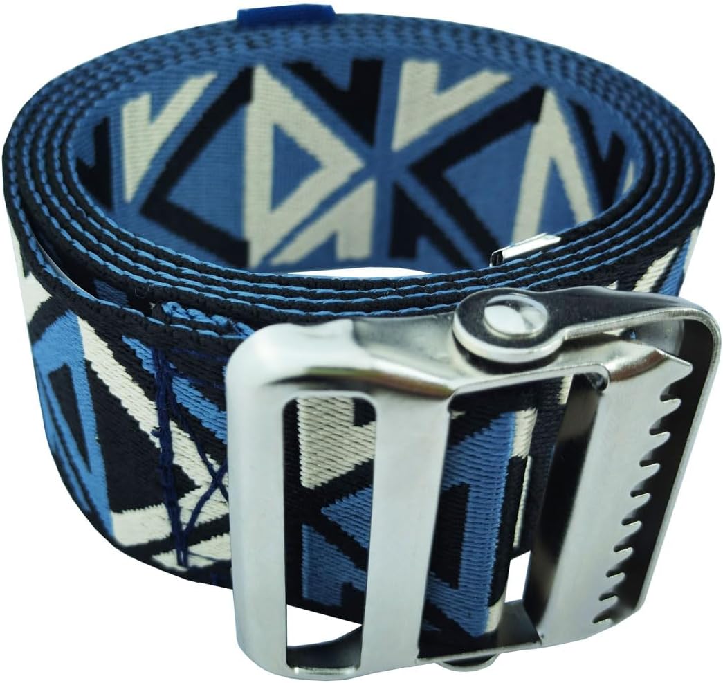LAMBOX Gait Belt Transfer Belt with 2-inch Soft and Comfortable Jacquard Webbing for Caregivers, Seniors, Elderly, etc. (Color21, 60 Inch)