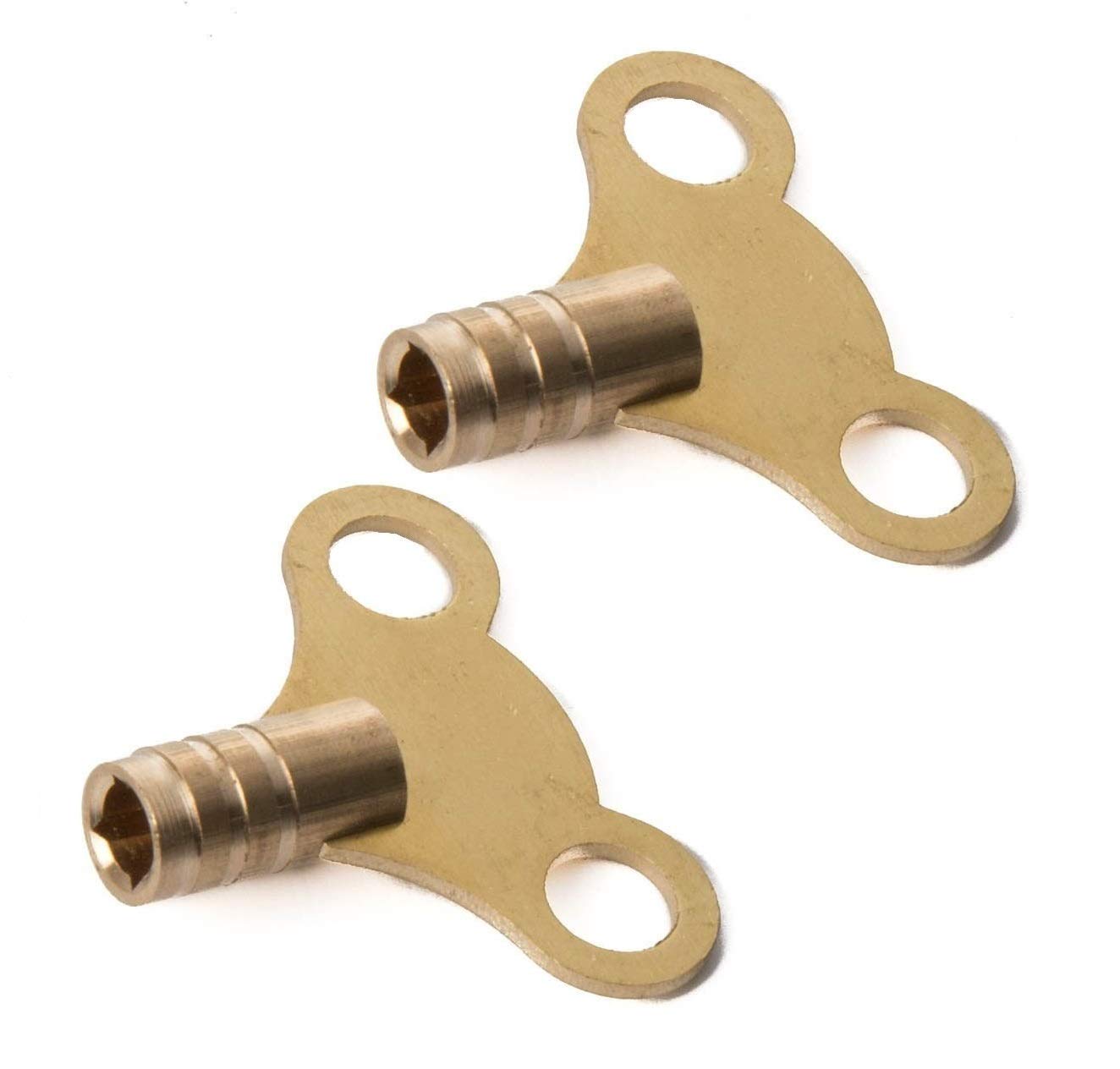 MerriwayBH02832 Easigrip Clock Type Radiator Key-Solid Brass, Pack of 2