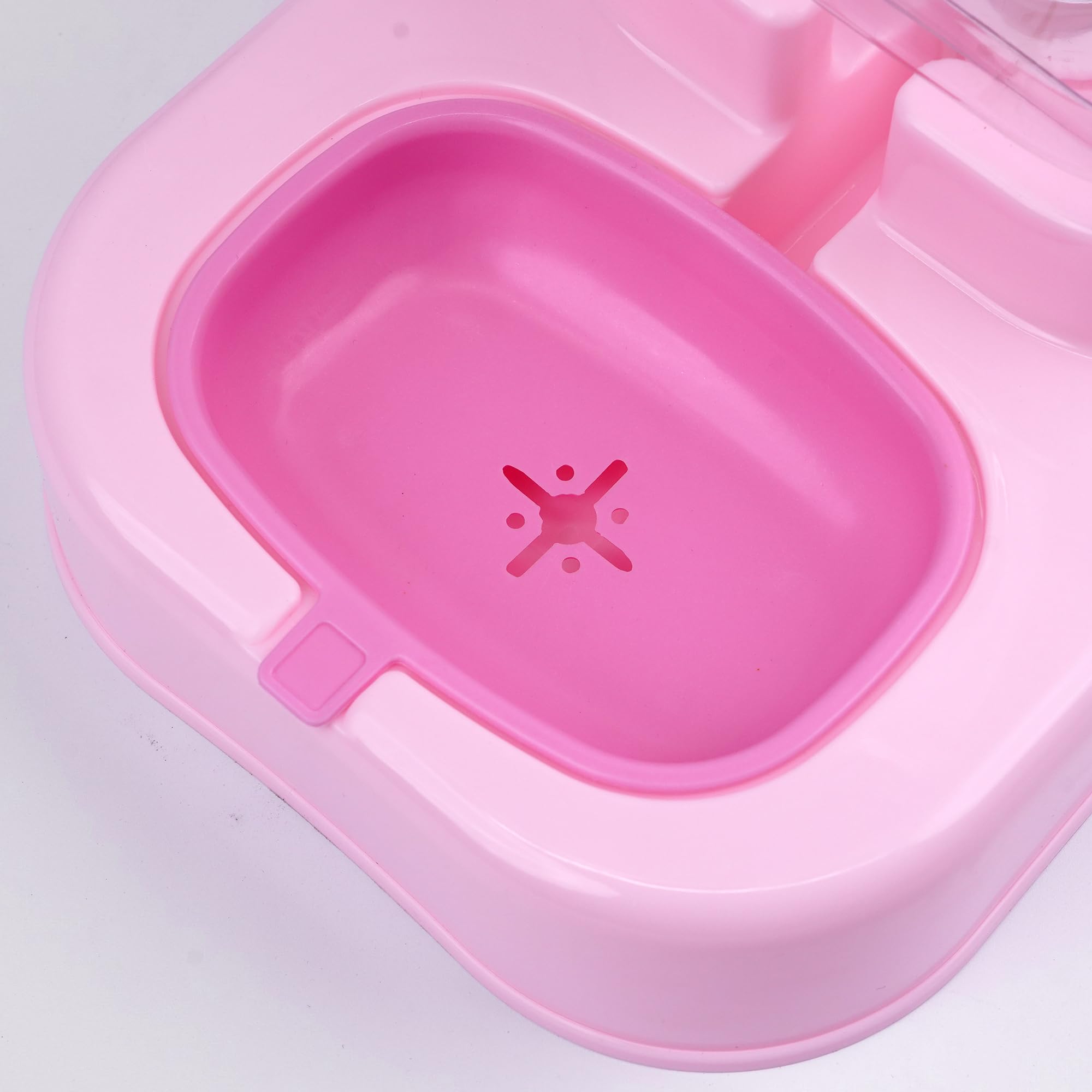 Distributeur automatique d'eau pour chats et chiens 1,8 l Fontaine pour chiens et animaux domestiques (SOY3472-ROSA)