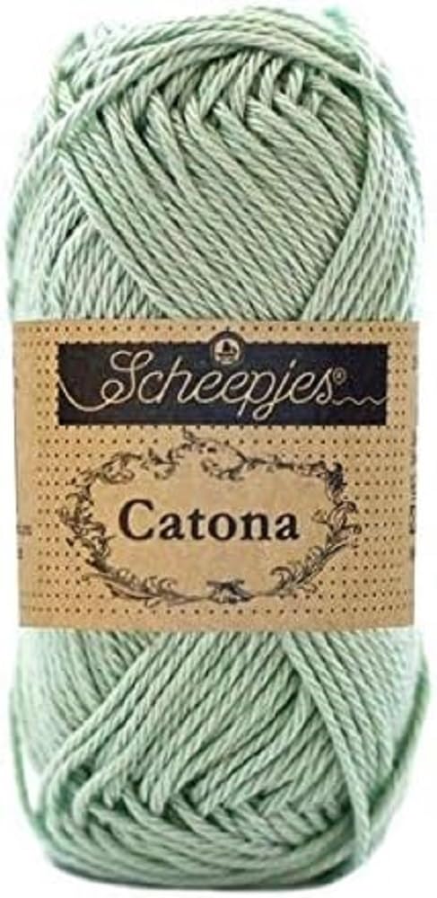 Scheepjes - Scheepjes Catona 403 Lemonade Yarn - 1x25g, Green