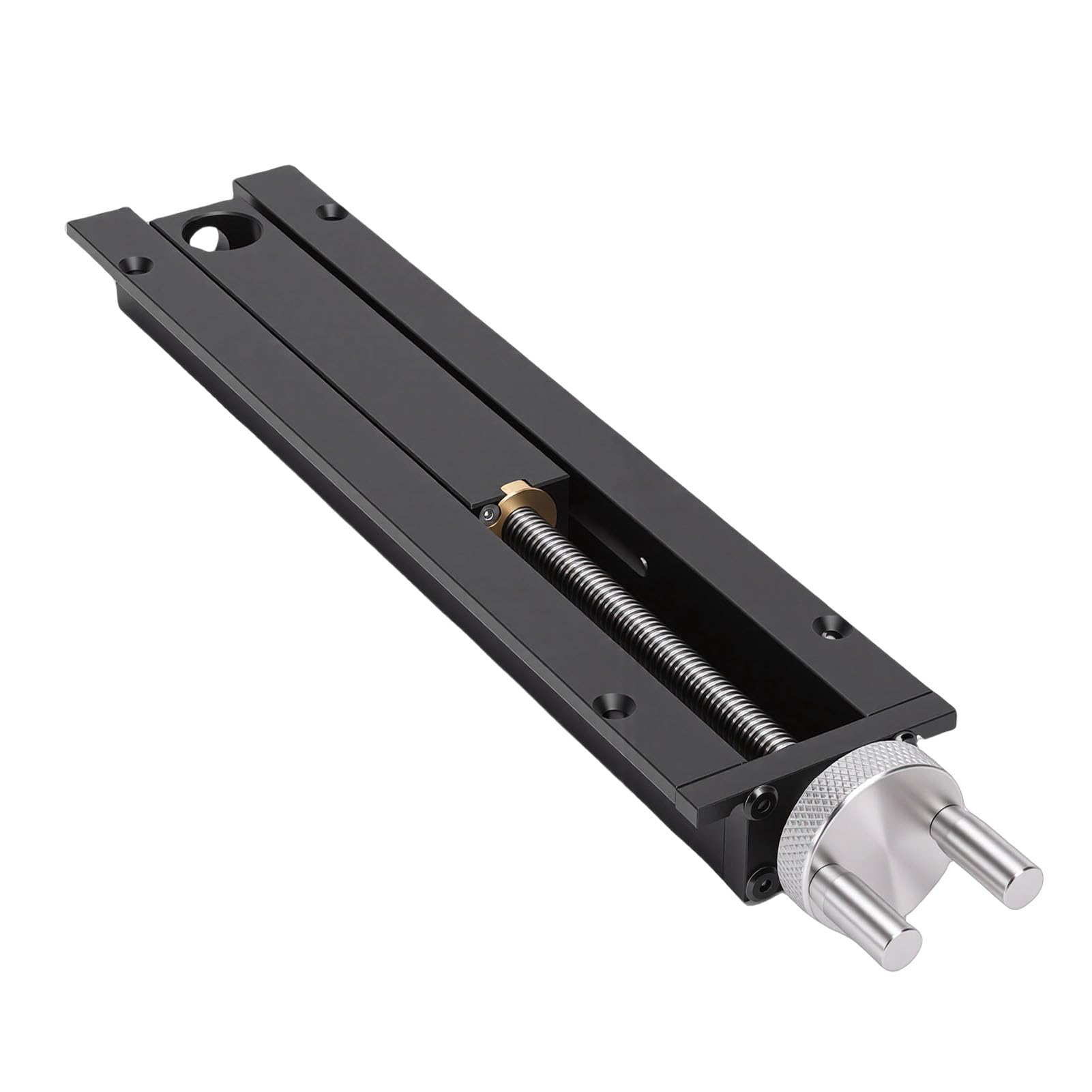 LICAEVEY Morsa da Banco, Morsa per Lavorazione del Legno in Lega di Alluminio con Vite in Acciaio Inossidabile, Morsetto a Sgancio Rapido con Corsa da 110 Mm per Trapano a Colonna,