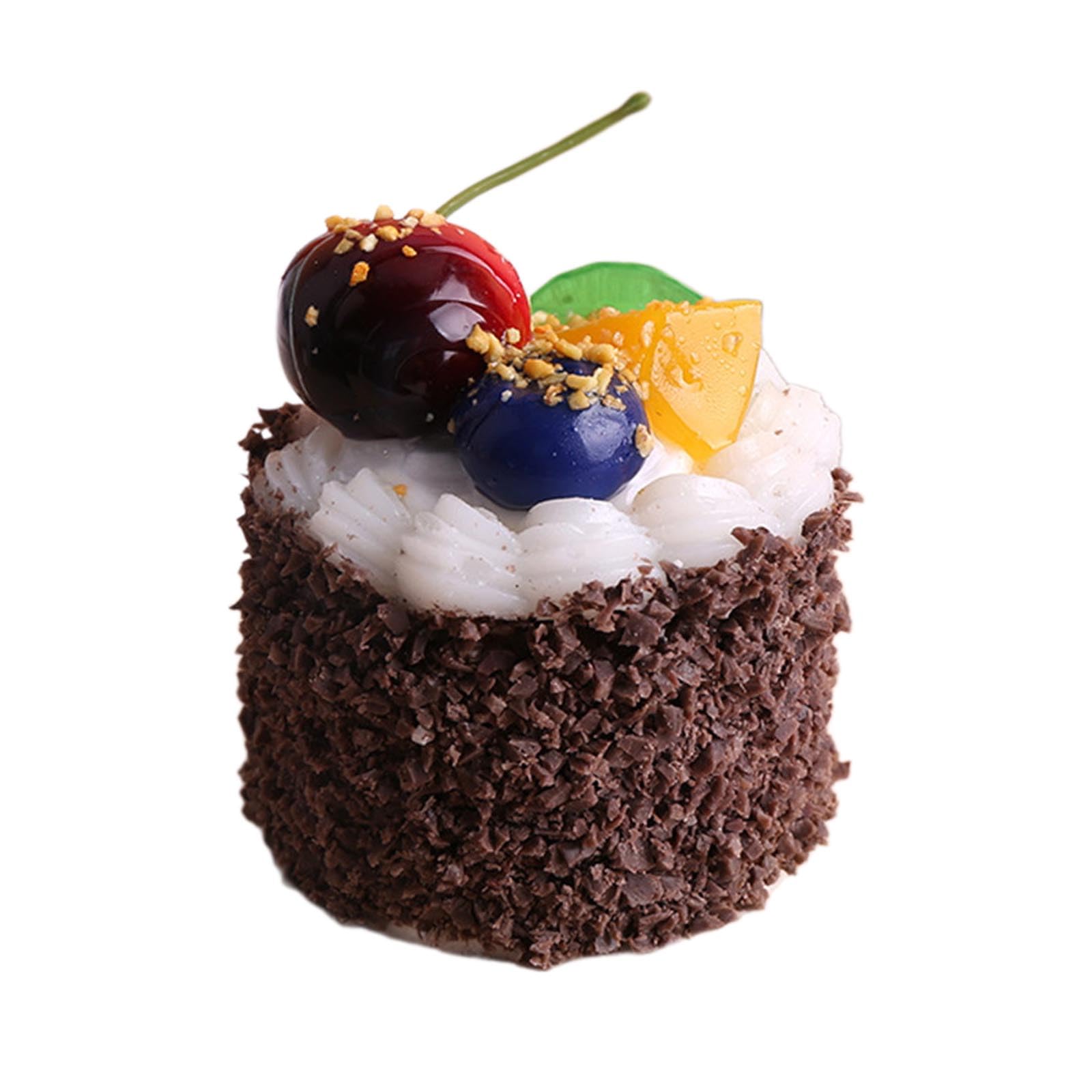 Tsophreniq Realistic Artificial Cake Model Realistic Fake Cake Dessert Photography Props for Shop Display Kitchen Decoration Fake Dessert