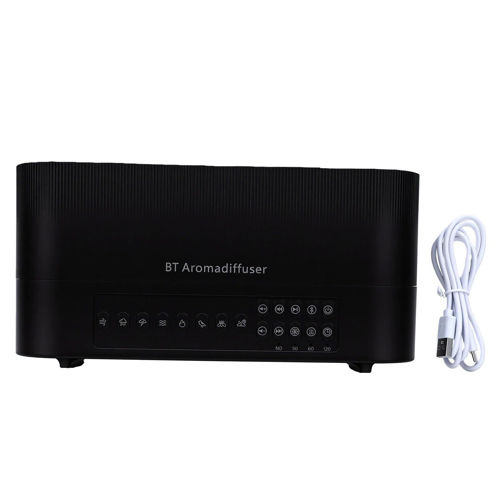 Umidificatore con Diffusore di Olio con Altoparlante, 260 Ml | Rumore bianco e luce notturna, timer intelligente, spegnimento automatico, nebbia fredda silenziosa, alimentazione USB