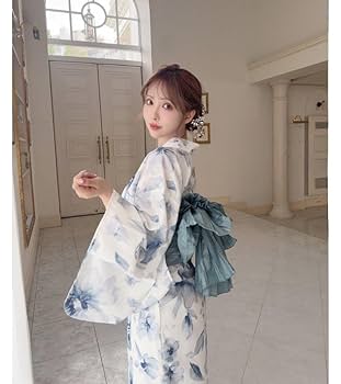 Amazon.co.jp: グレイル 水彩花柄浴衣セット/2wayセパレート浴衣