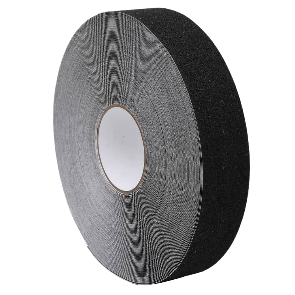 Gecheer Cinta Antideslizante Negra PVC 0,05x50 m,Cinta Adhesiva Antideslizante para Interior/Exterior,Antideslizante,Libre De Residuos