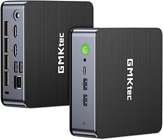 GMKtec K1 Mini Powerhouse Gaming Computer AMD Ryzen 7 6800H (8C/16T, 4.70Ghz), Mini Gaming PC 16GB DDR5+512GB M.2 2280 PCle SSD AMD Radeon 680M, Windows 11 Pro, WiFi 6, BT 5.2, DP, RJ45 2.5G