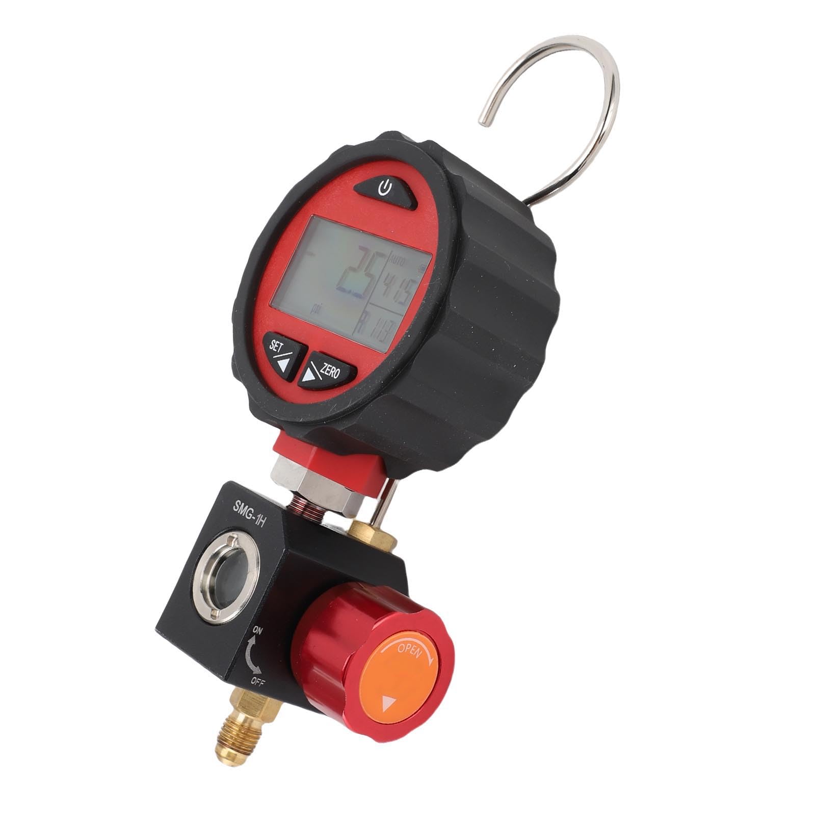FTVOGUE Medidores Digitales HVAC, Manómetro Digital HVAC para Refrigeración Rango de Baja Presión -14,5 a 500 Psi, 87 Refrigerantes, 6 Unidades, Muestreo 1s para Técnicos de Aire Acondicionado