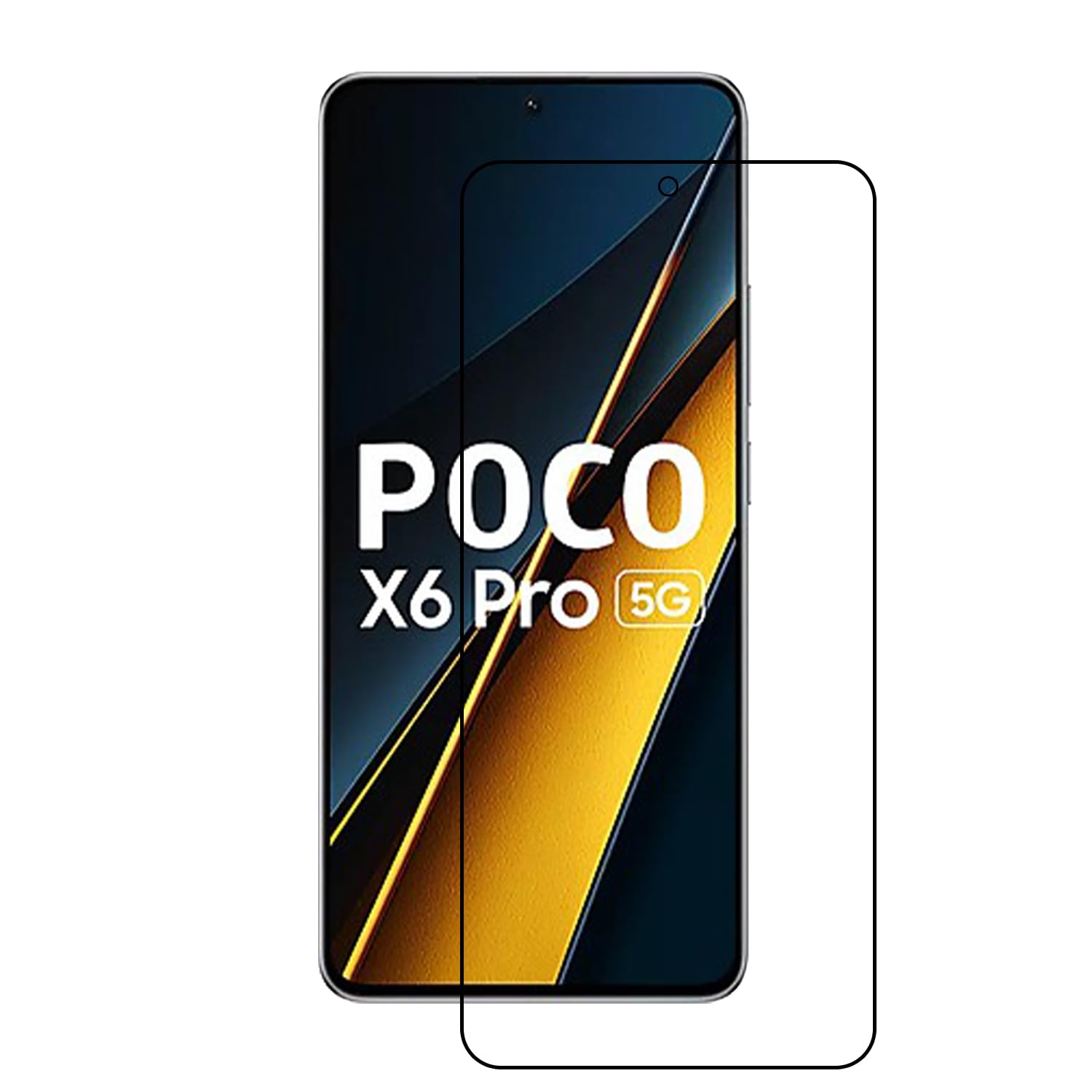 Tough Lee Tempered Glass Screen Guard Protector for Poco X6 Pro 5G (Edge to Edge Coverage) (with Easy Installation Kit) (Black) (Pack of 1) (B0CZXRHWS9) Amazon Price History, Amazon Price Tracker