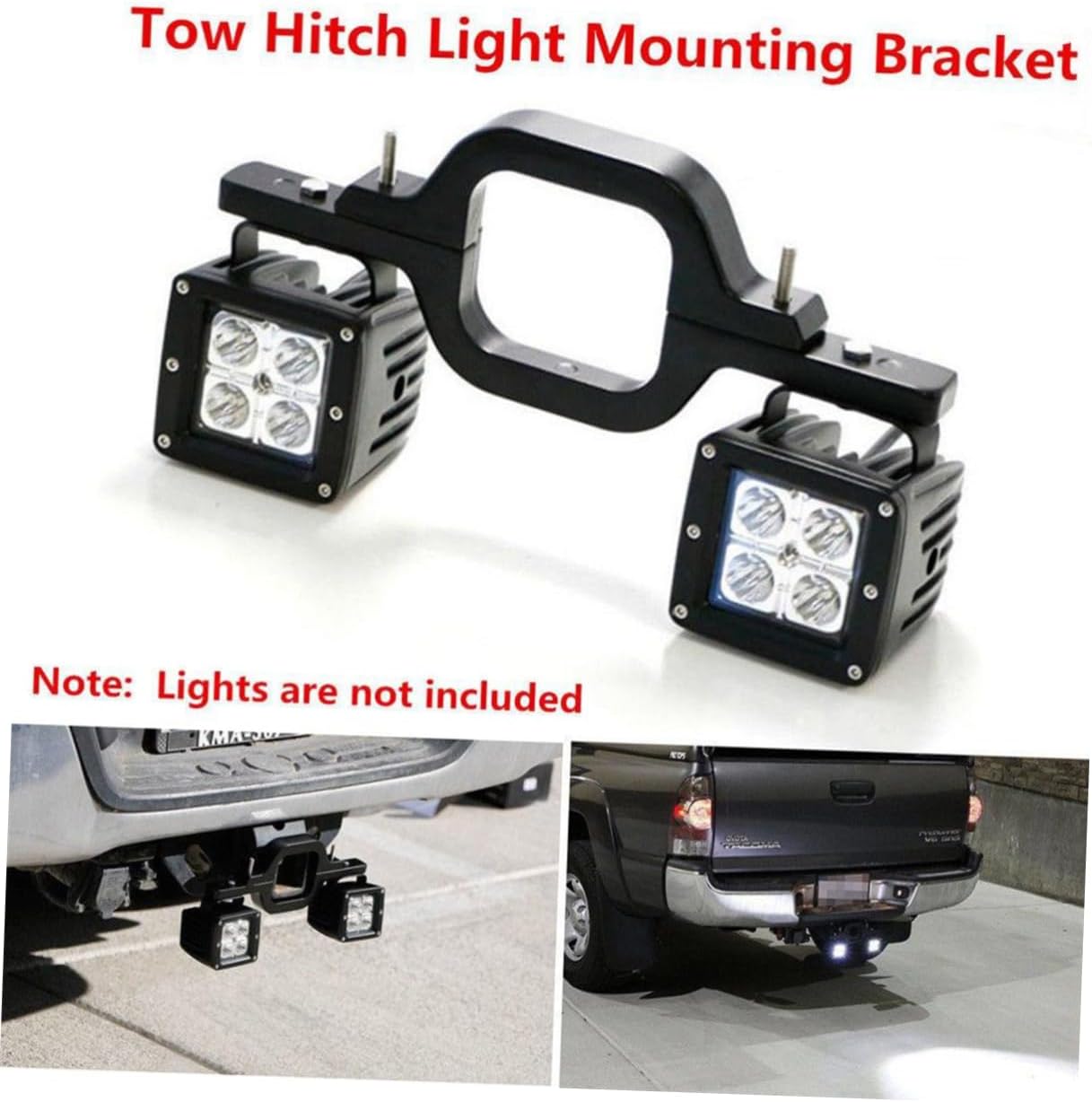 OUNONA Tow Hitch Mount Brackets for Led Reverse Lights Shock Easy Installation for Trucks Trailers Off-Road Vehicles and Search Lighting