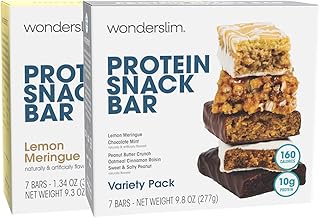 Wonderslim Snack Bar Bundle,Lemon Meringue & Variety