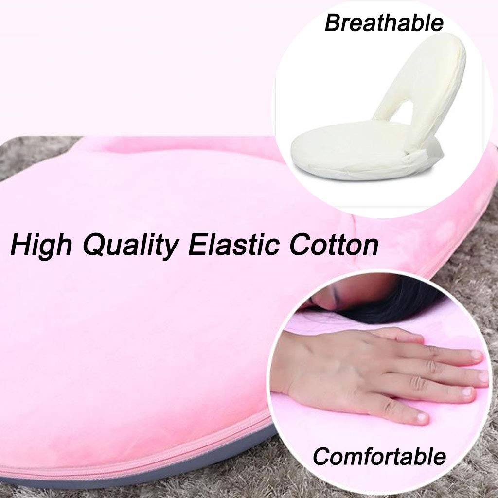 Silla de sofá ajustable de espuma para suelo con tela de lino de algodón, respaldo plegable, silla de yoga para meditación, juegos, lectura, sin piernas, silla de yoga para suelo