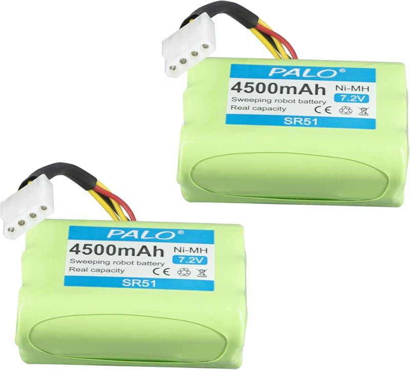 CITYORK NiMH Akkumulátor Csomag Neato XV Robotporszívókhoz - 2db 7.2V 4500mAh - XV-11/12/14/15/21/25 Modellekhez - Hosszú Élettartam