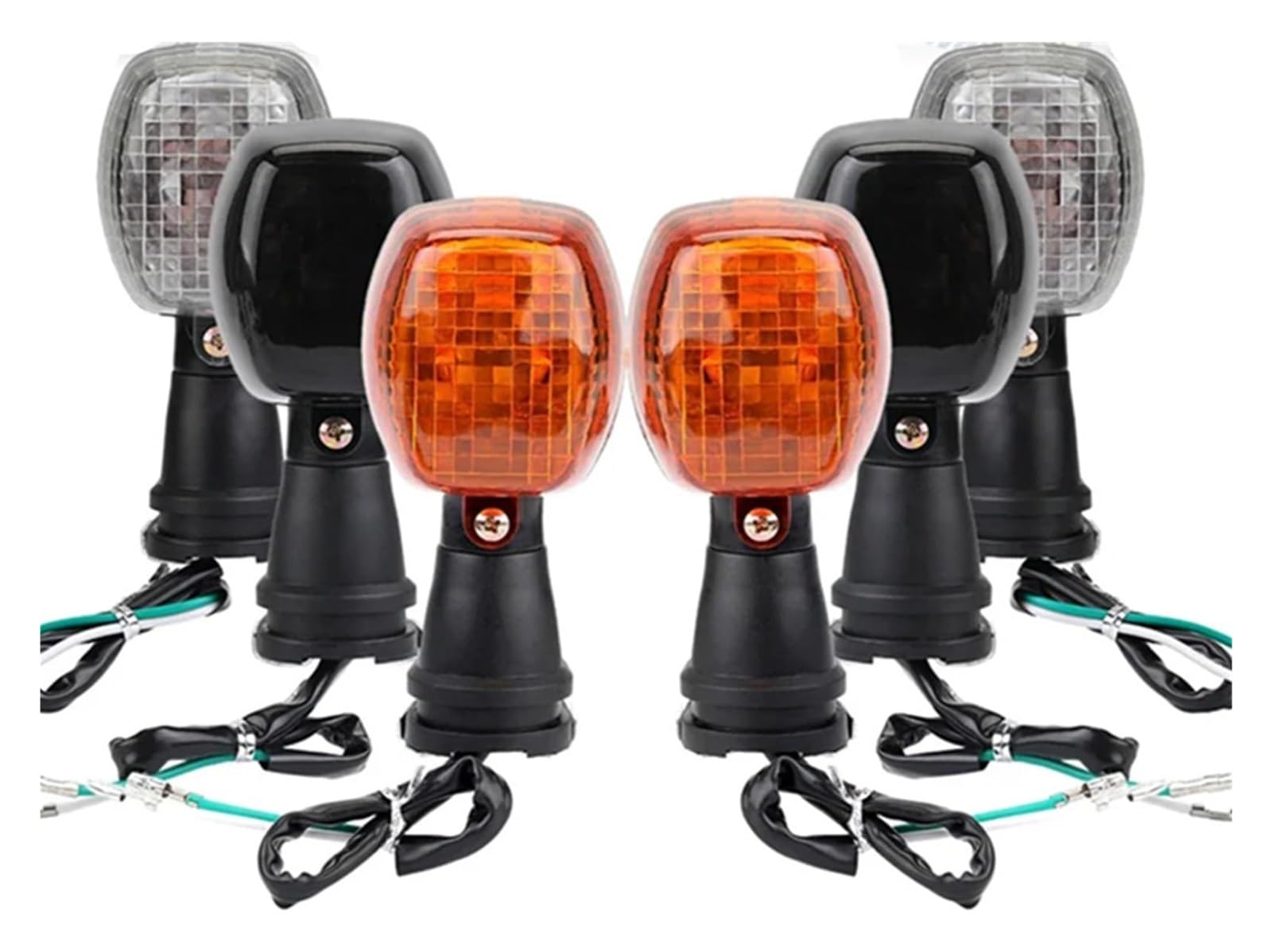 Indicatore Direzione Anteriore per ZXR250R 1989-1991 per ZXR250 1991-1999 Motocicletta Freccia Indicatore di Direzione Lampada Luci(2 Pieces Amber)