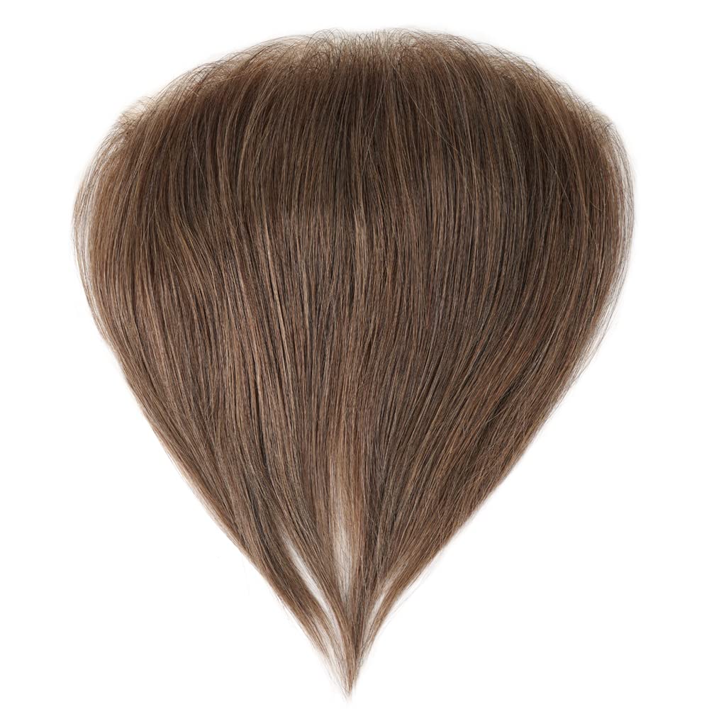Lordhair Parrucca Uomo PU Frontale,100% Remy Human Hair per Protesi Capelli da Uomo,Toupee European Human Hair Pieces For Men