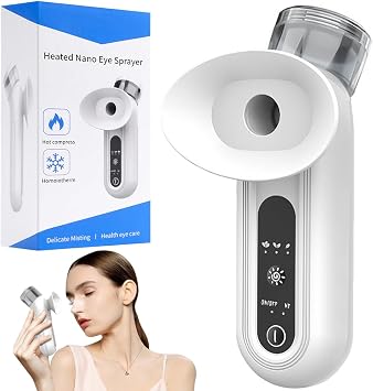 Eye Steamer for Dry Eyes, Steam Wand with Cold & Hot Compress Modes