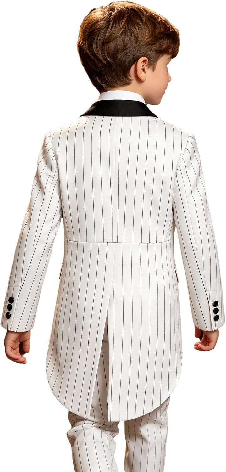 Boy Suit Striped Blazer Suit Blazer Sports Coat