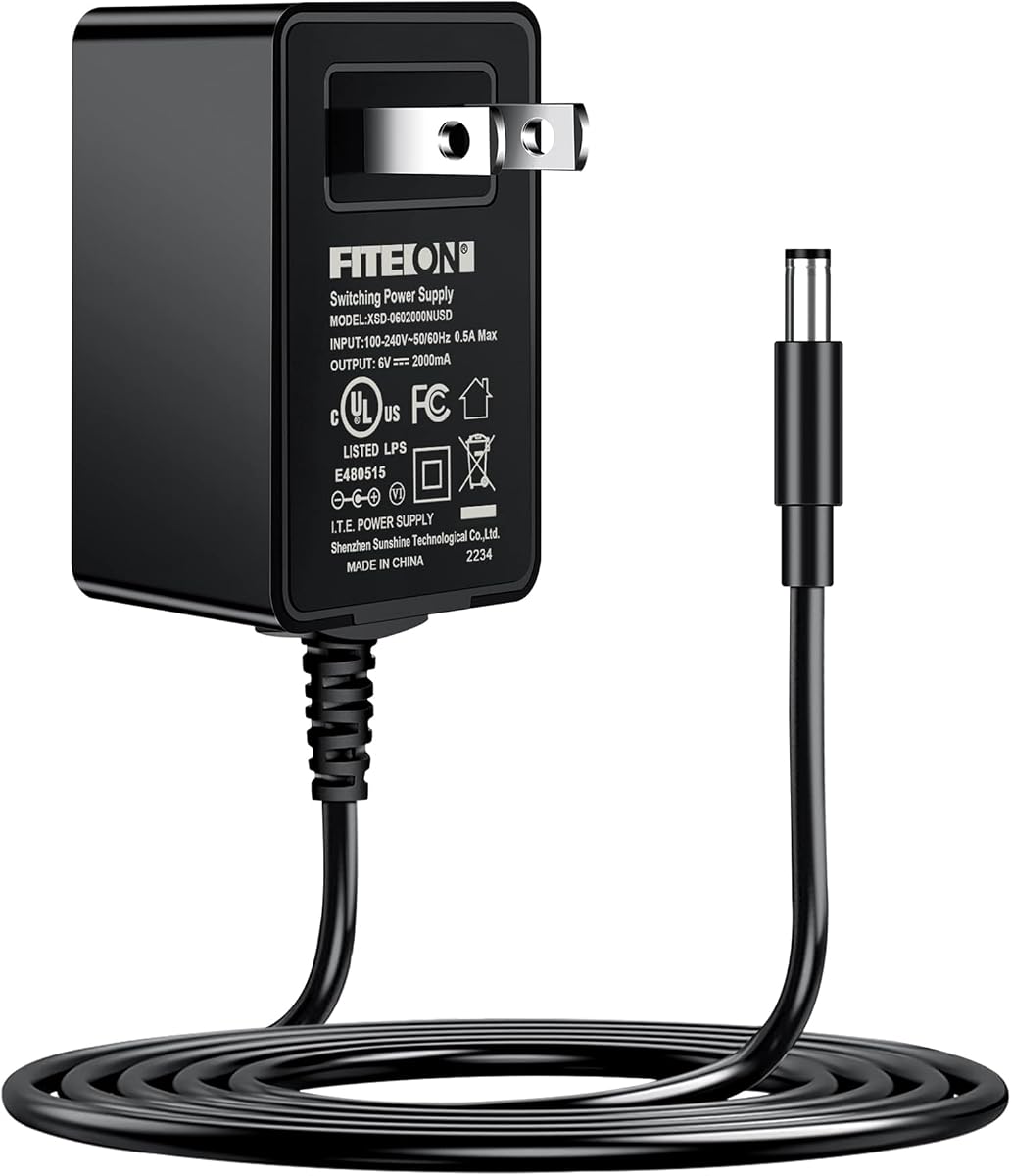 15V 1A Power Cord Replacement for Clore JNC311 JNC318; GOOLOO E-Power 03,GP03B, 450A, GP200 1000A Peak Car Jump Starter Charger UL Listed