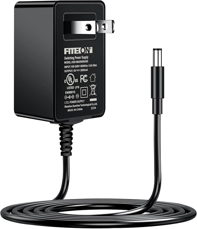 15V 1A Power Cord Replacement for Clore JNC311 JNC318; GOOLOO E-Power 03,GP03B, 450A, GP200 1000A Peak Car Jump Starter Charger UL Listed