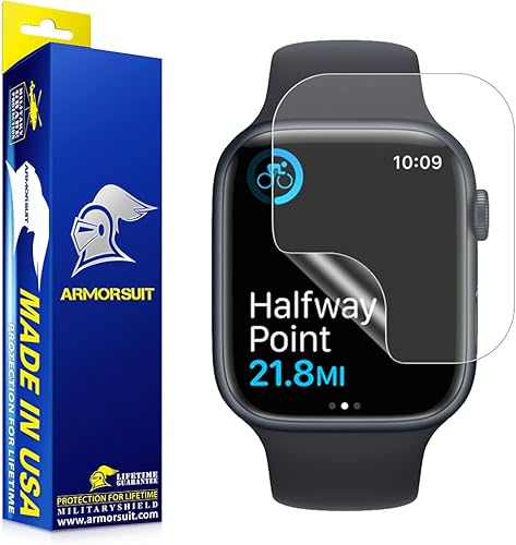 ArmorSuit Paquete de 8 protectores de pantalla para Apple Watch 7 de 1.772 pulgadas (1.772 in), película mate antideslumbrante MilitaryShield -