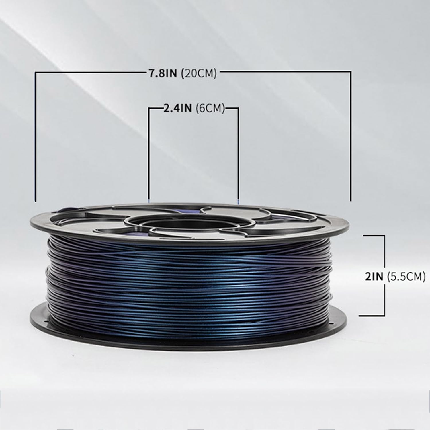 3D Filament, 1.75mm Printing Filament with 1kg (2.2lbs) Spool & Dimensional Accuracy +/- 0.03mm, Fast Printing & Neatly Wound Durable, Vacuum Packed, Fits for Most Printers