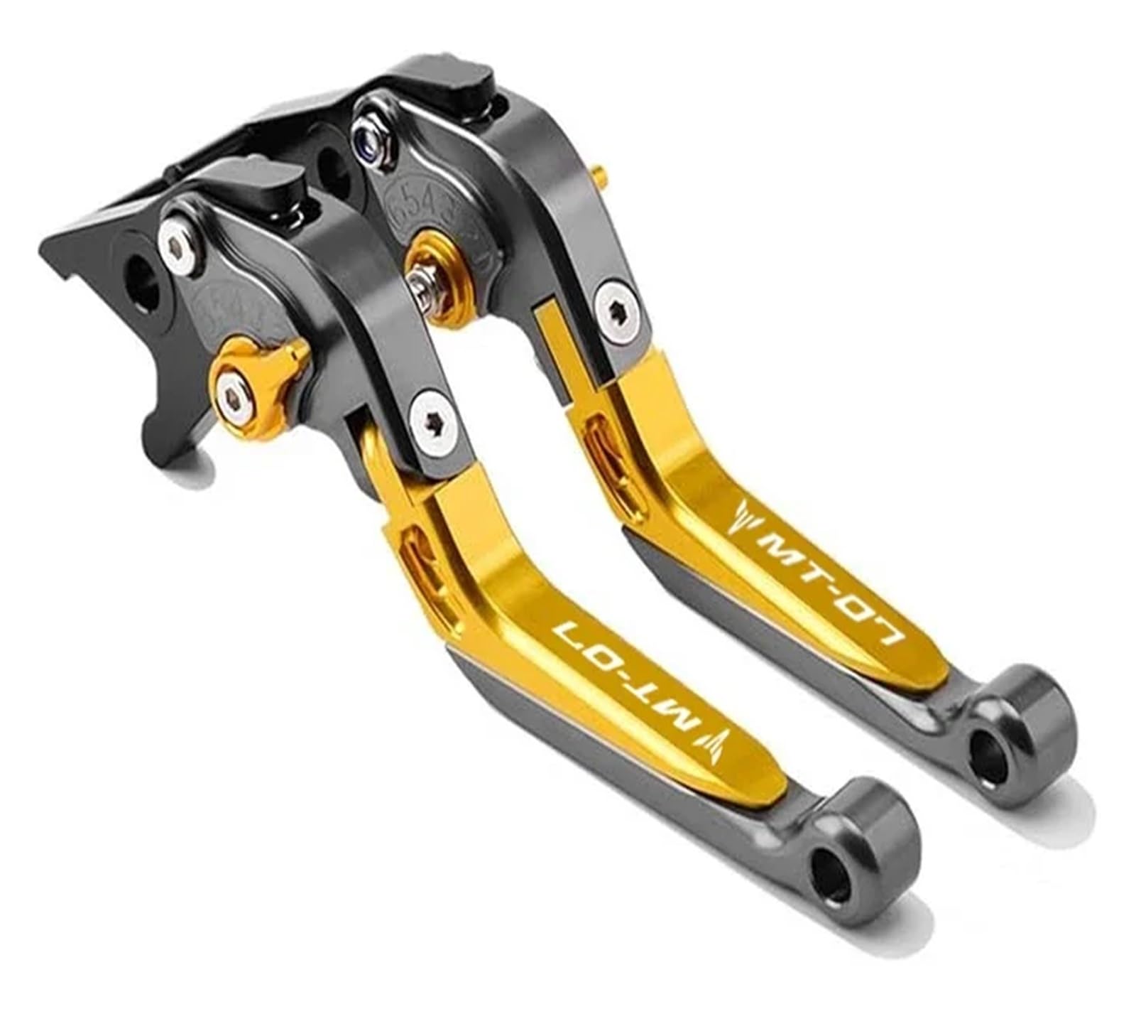 Ywqjiopm J Motorcycle Brake Clutch Lever For Mt-07 Fz-07 Mt 07 Fz07 Mt07 Fz 07 2014-2022 Motorcycle Adjustable Folding Extendable Brake Clutch Levers Handle