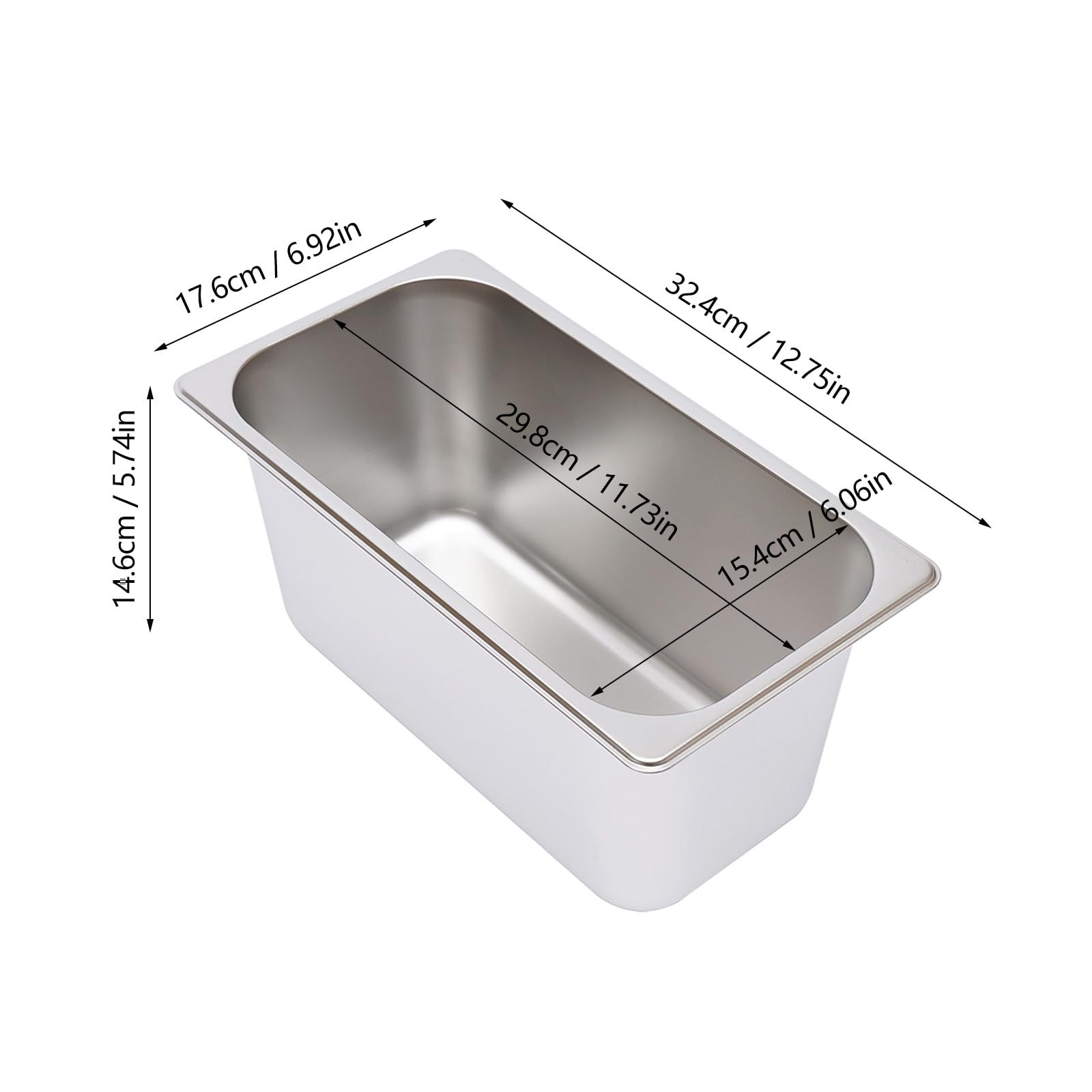 Chafing Dish, 3 stuks, 7 liter, roestvrij staal, warmhoudcontainer, 30-85 °C, chafing dishes, voedselverwarmer, buffetset, warmtecontainer, rechaud voor catering buffet