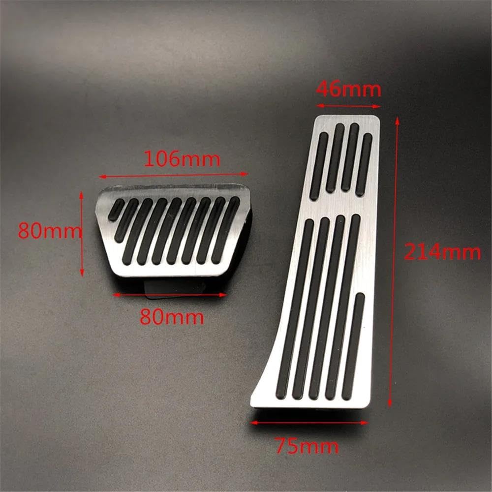 Pedalabdeckung Pedalkappen Für BMW 3 5 Serie E30 E32 E34 E36 E38 E39 E46 E87 E90 E91 X5 X3 Z3 Auto Gaspedal Bremse Fußstütze Pedal Pads(No Drill AT 3pcs)
