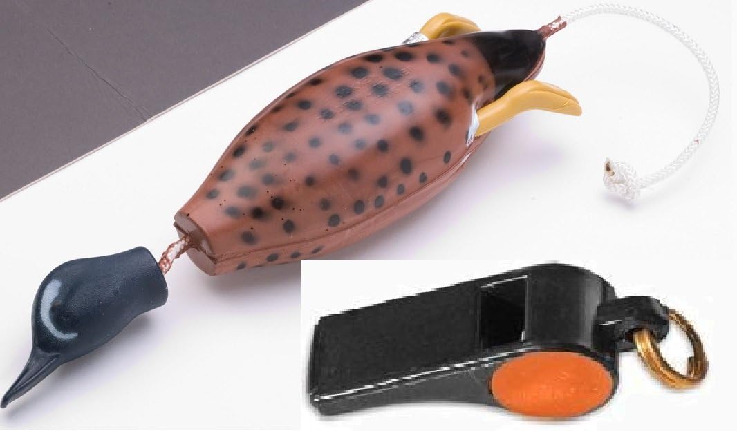 Dokken Bluewing Teal Dog Training Dummy and Pro Dog Training Whistle for Shed Hunting Dogs (Black) T-100/W100B