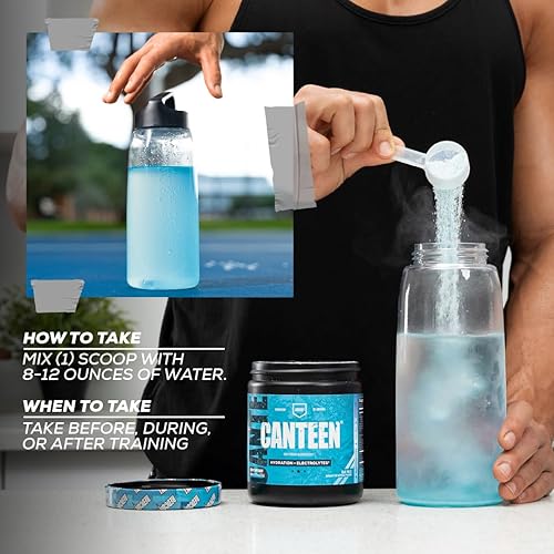 Vista 5 de REDCON1 Canteen Hydration + Electrolytes, Plum Fusion - Polvo de bebida electrolítica con vitaminas B + minerales para la recuperación, polvo