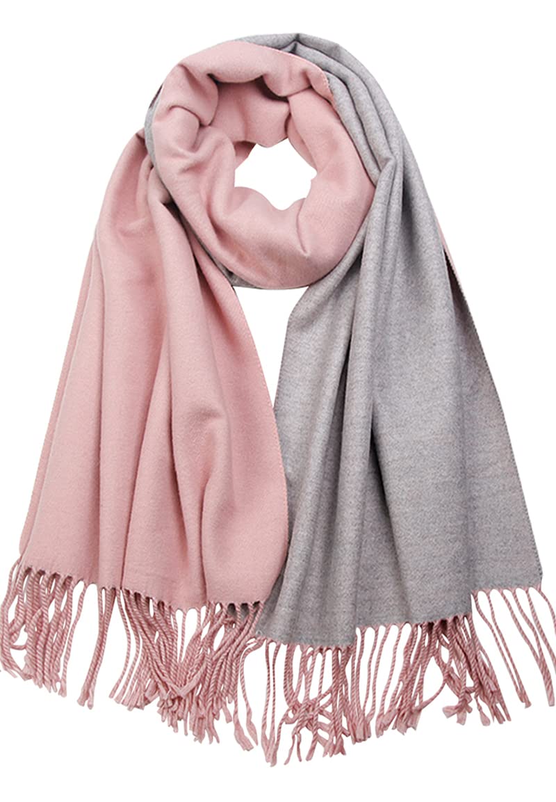 80''*27'' Scarf Women Cashmere Scarf With Gift Box Double Sided Winter Pashmina Shawl Thick Oversized Scarves Wraps with Tassels Christmas