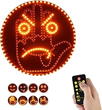 Car Finger Light and Expression Sign Light, Finger Light, Hand Gesture Sign with Remote Control, 14 Modes Thumb, Car Smiling Face Lamp, LED Rear Window