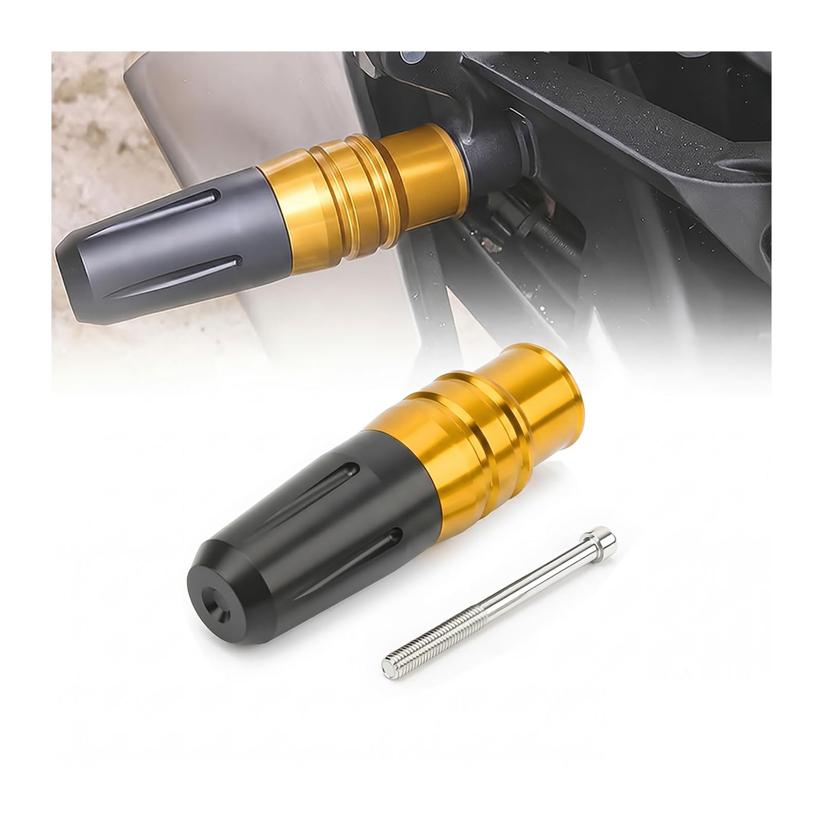 Curseur de cadre Svartpilen protection antichute haut de gamme en aluminium CNC or