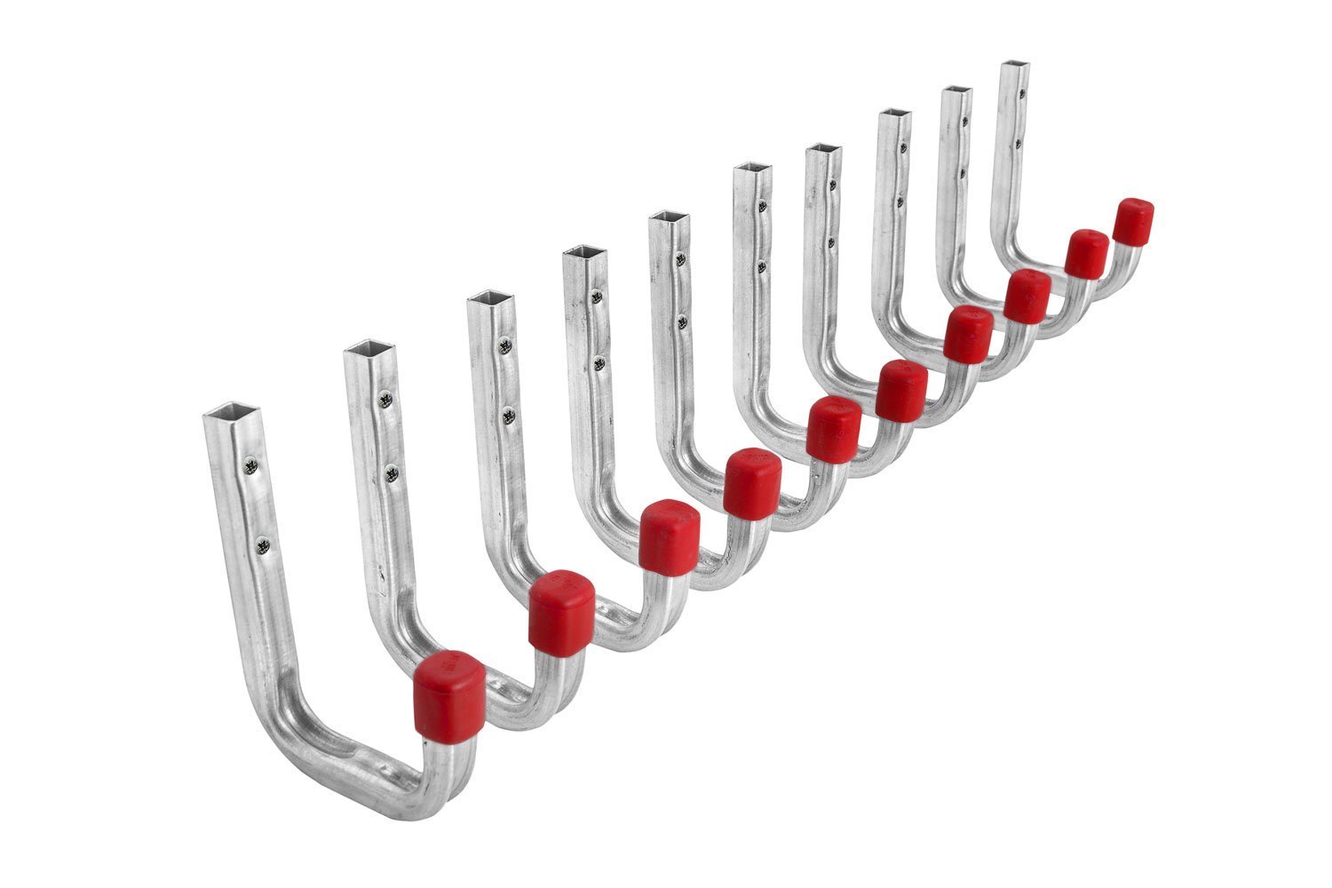 GedoTec® All-Purpose Wall Hooks Metal Screw-On Hooks Galvanised Steel – Depth 80 mm x Height 120 mm – Maximum Load 80 kg – Certified Quality – Pack of 20