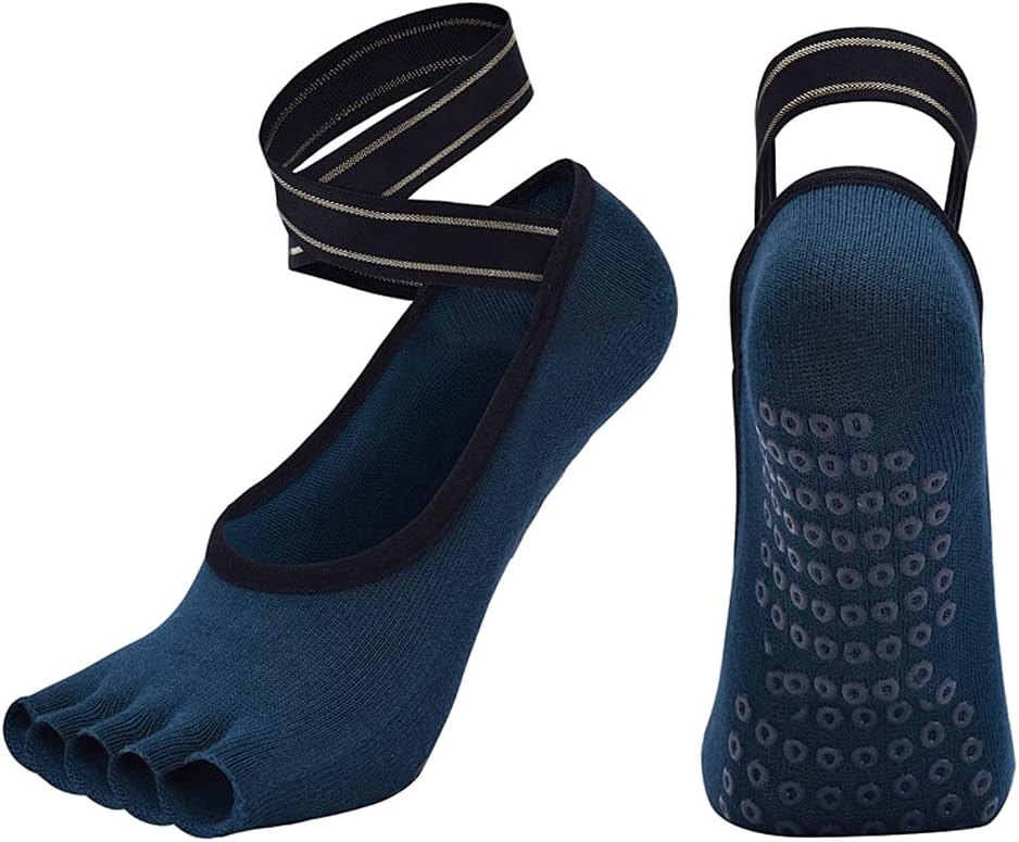 Toeless Yoga Pilates Grips Socks For Women Non Slip Barre Dance Sports Gym Fitness Socks With Straps