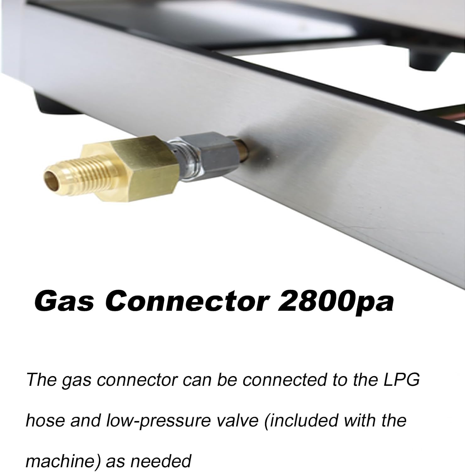INTBUYING Commercial LPG Griddle Countertop Gas Grill 2800Pa H Shaped 1 Burner Oil Box Oil Drain Hole with Low Pressure Valve for Restaurant Canteen Bar Hotel