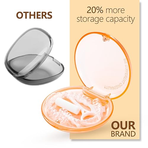 Miniatura 5 de Paquete de 2 fundas de retención compatibles con Invisalign, protector bucal delgado y soporte para alineador, caja de retención portátil duradera