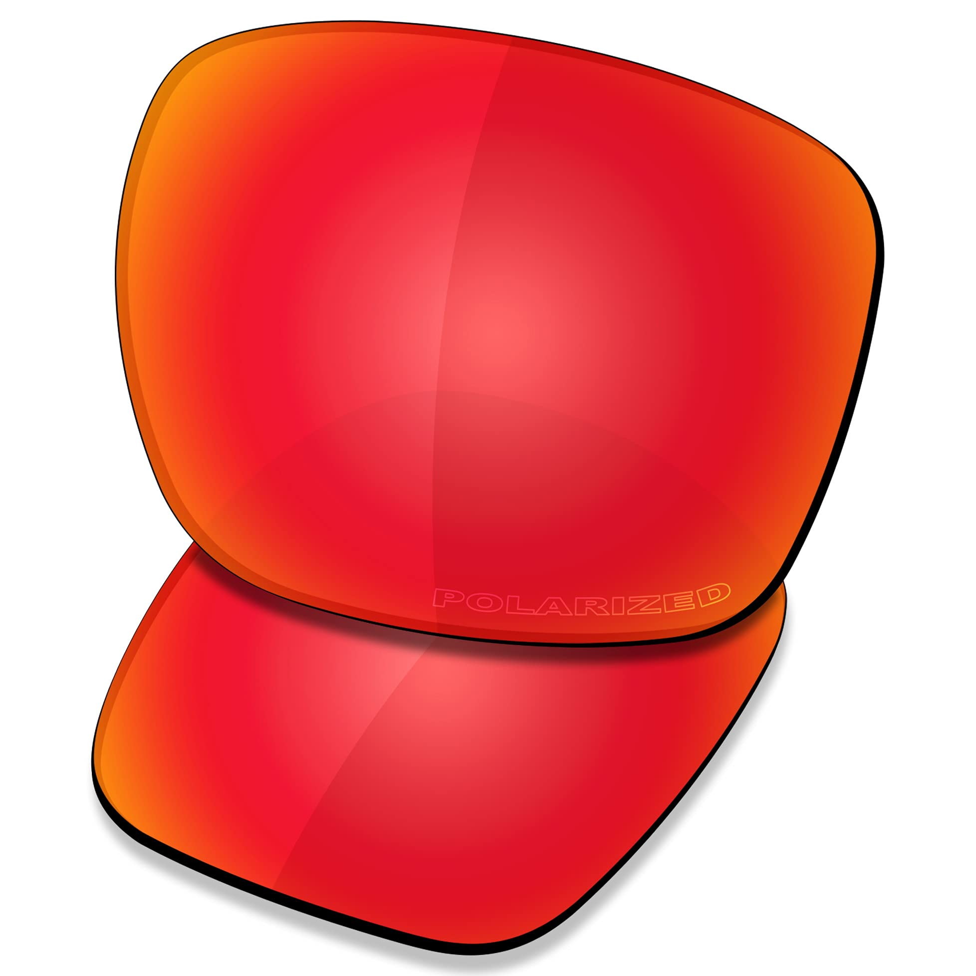 Saucer Premium Replacement Lenses for Oakley Sliver OO9262 Sunglasses High Defense - Fire Red Polarized