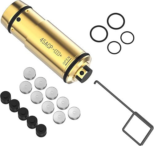Theopot Cartucho de entrenamiento láser para 0.354 in.380ACP.45ACP.40S&W con herramienta extractor de cámara que permite el reemplazo sin costuras
