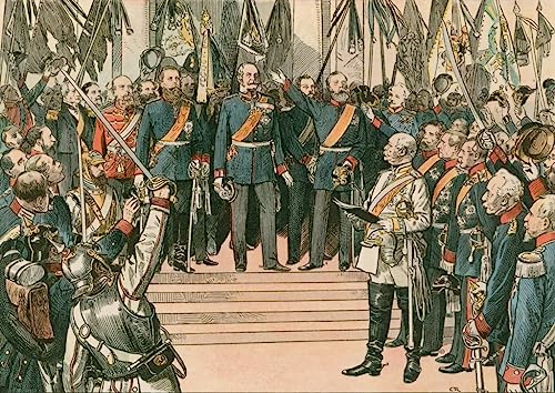 Tableau Guillaume Ier par Carl Rohling affiche vintage de décoration en 60x90cm