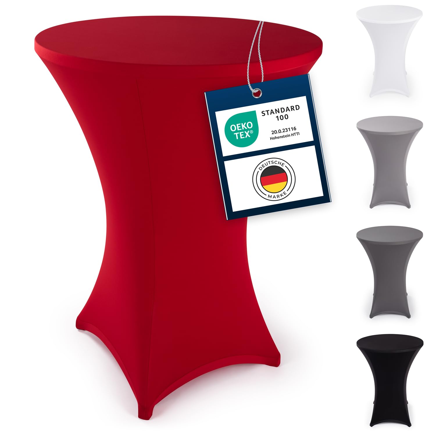 Blumtal Stretchbezug Stehtisch Hussen - Elegante Stehtischhusse für Bistrotisch