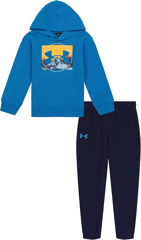Boys' 2-Piece Hoodie Sweatshirt and Fleece Pants Set, Outdoor Collection