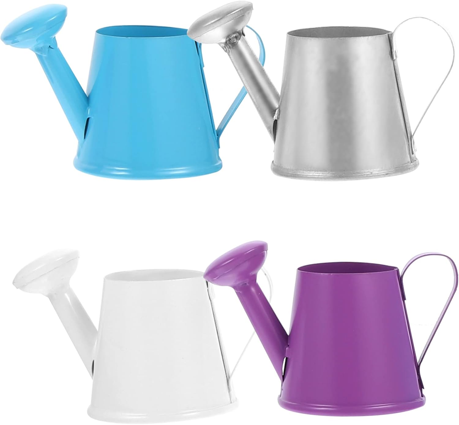 Mini Watering Kettle 4pcs Mini Watering Can Flower Vessel Iron Sheet