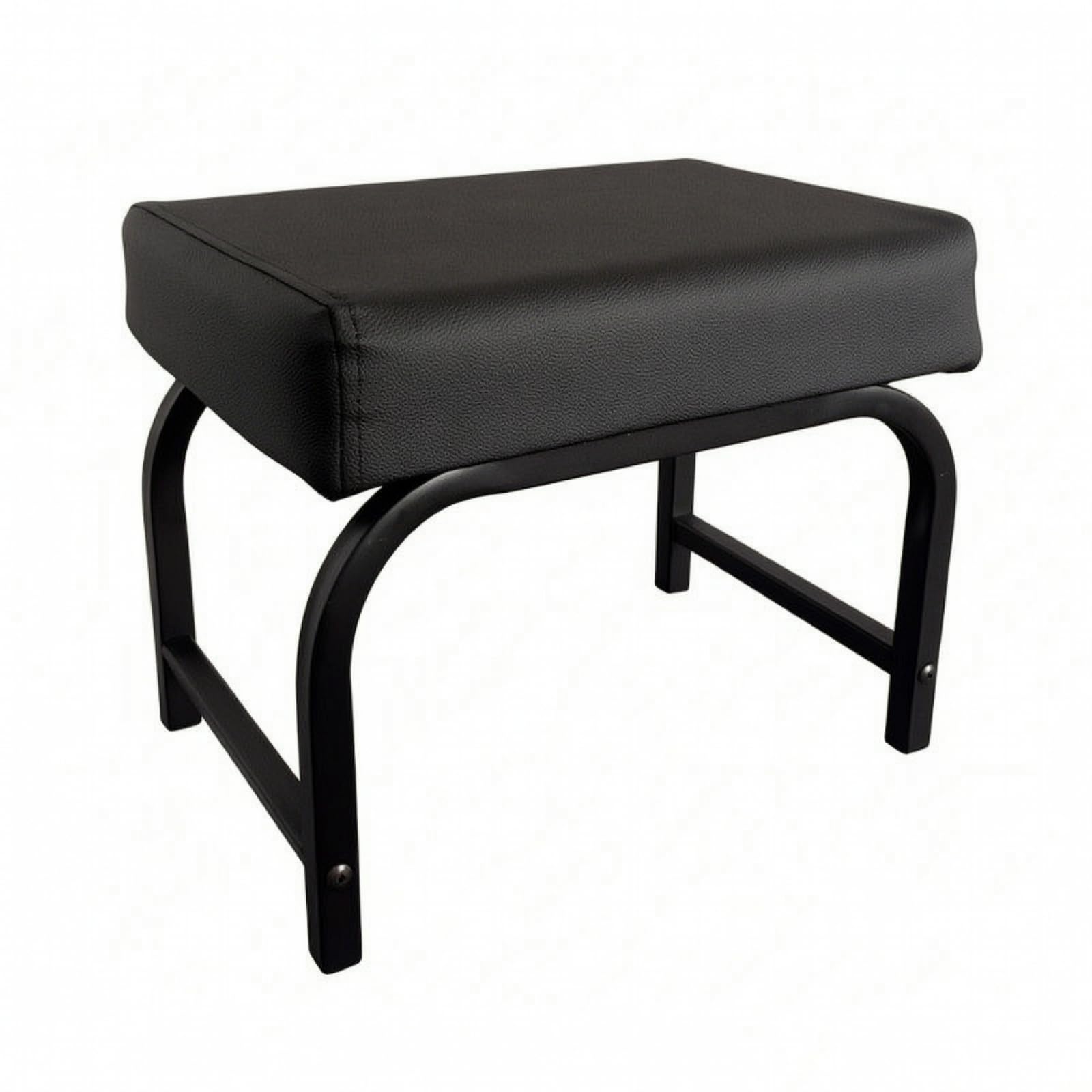 Milageto Sgabello Poggiapiedi con Struttura in Metallo Robusto Sgabello Poggiapiedi con Imbottitura Imbottito per Manicure