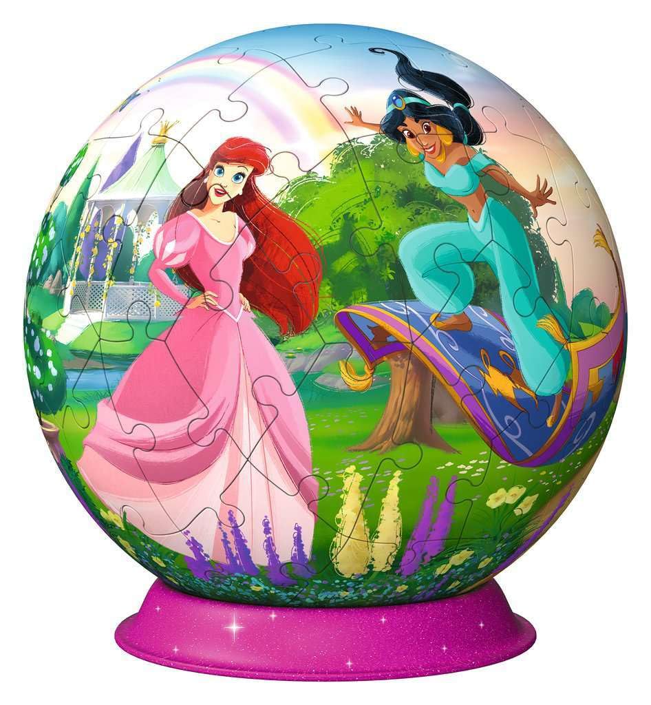 Ravensburger - Puzzle 3D, Ball Disney Princess per Adulti e Bambini 6+ Anni, Idea Regalo, 72 Pezzi, Include Supporto per Esporlo