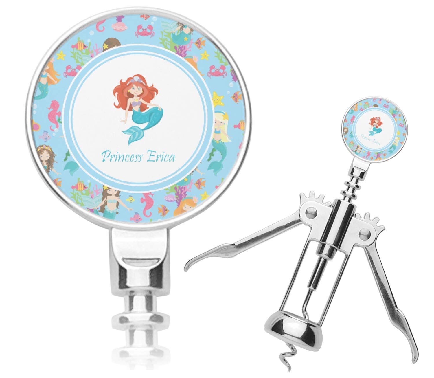 Personalized Mermaids Corkscrew