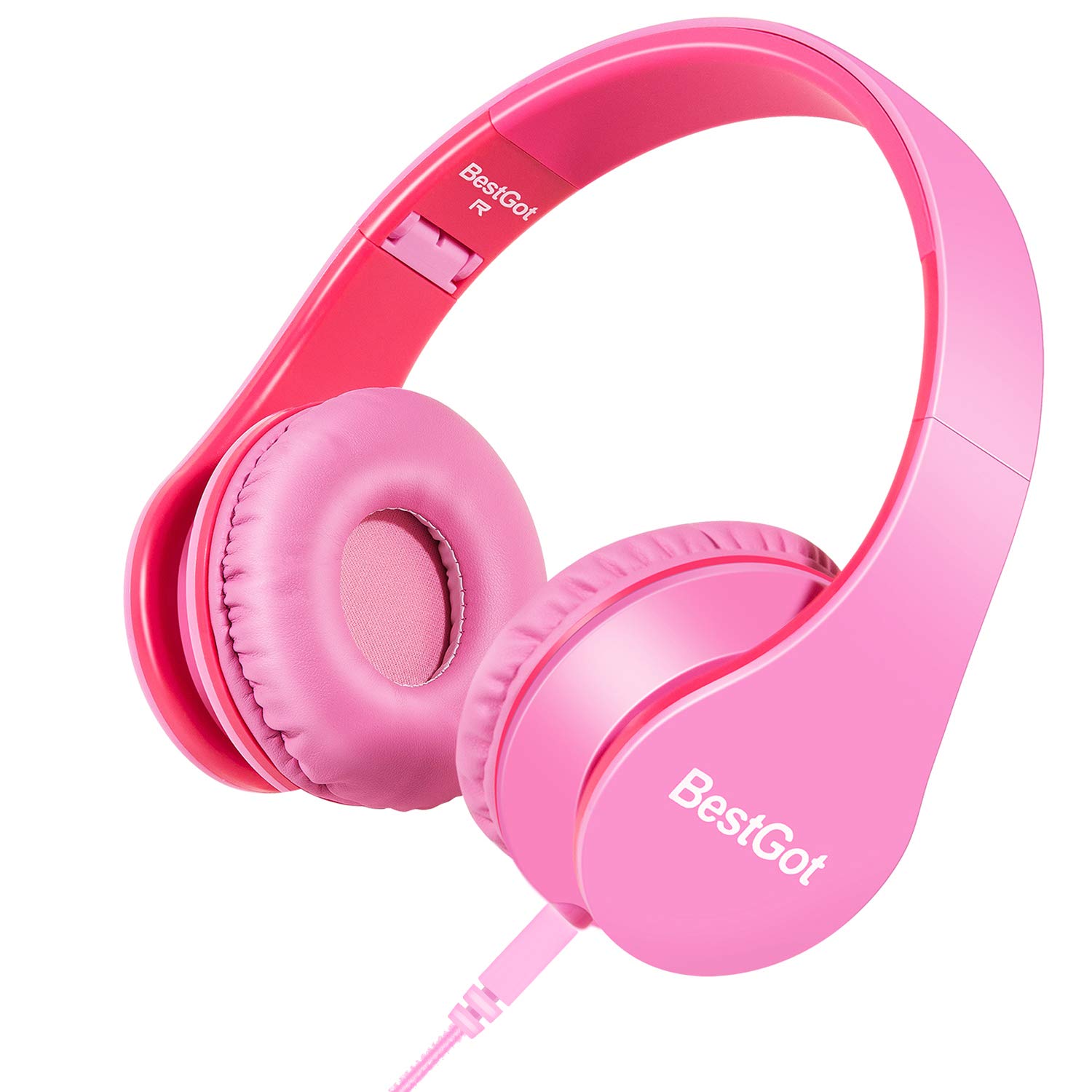 BestGot Girls Headphones for Kids Girls Adult with Microphone Volume