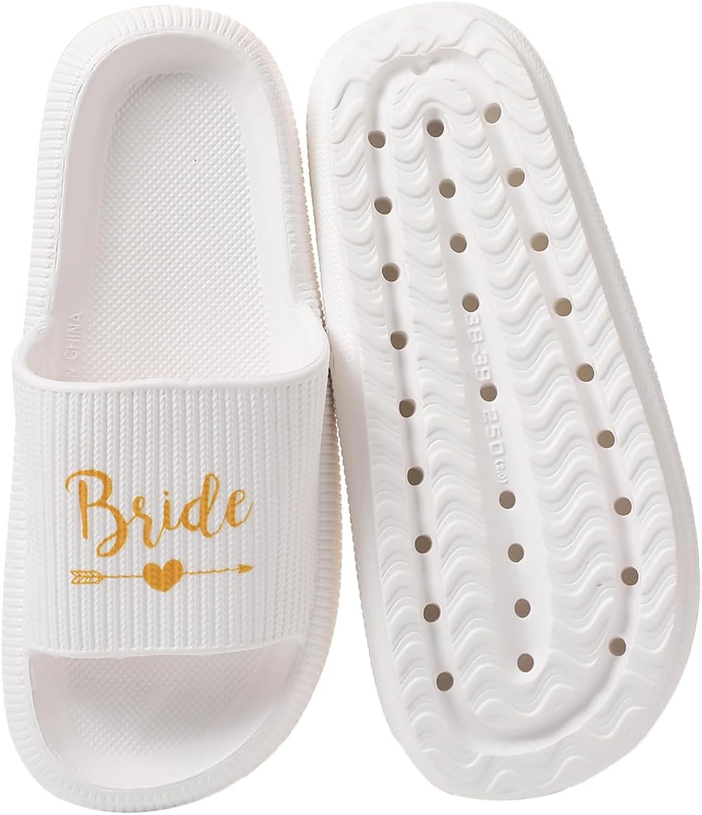 Women's Bride Slippers - I DO Slide Sandals
