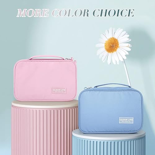 Miniatura 7 de DQUTAR Neceser de neceser, bolsa de viaje colgante para hombres y mujeres, organizador de viaje de gran capacidad para artículos de tocador y